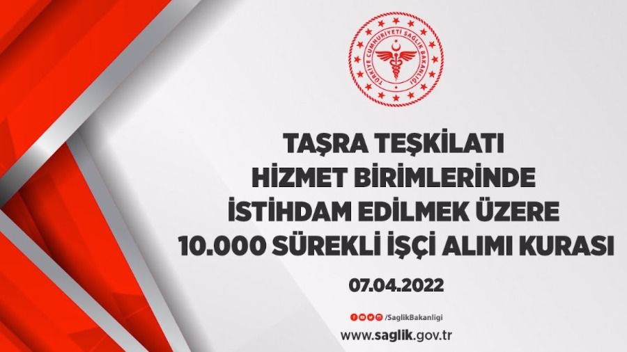 Sağlık Bakanlığı 10 bin işçi alımı kura çekimi yapıldı