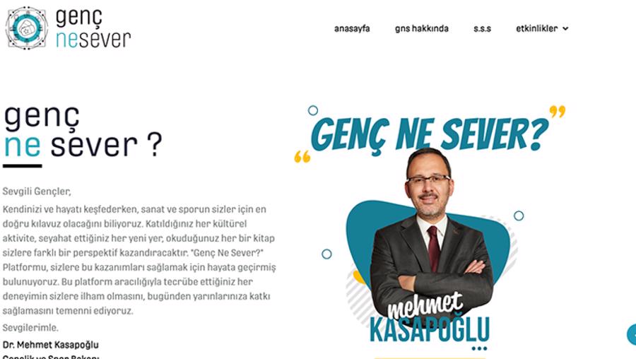 Bakanlık site açtı. Gencnesever.com