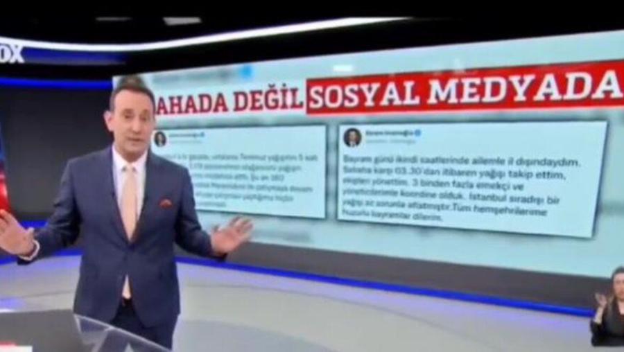 Fox TV sunucusundan İmamoğlu'na 'sel' tepkisi! 