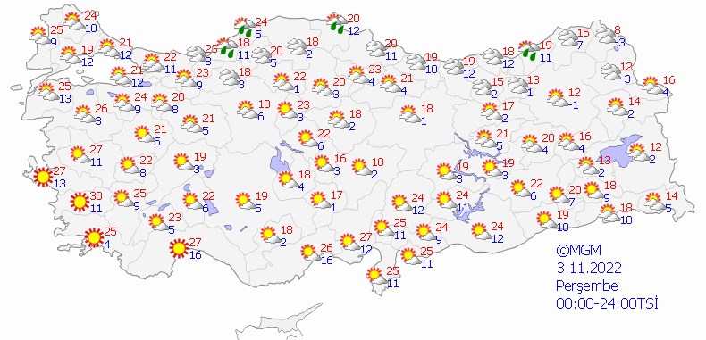 Yeni haftada (31 Ekim-6 Kasım) hava nasıl olacak? (Meteoroloji'den toz taşınımı uyarısı) - 6