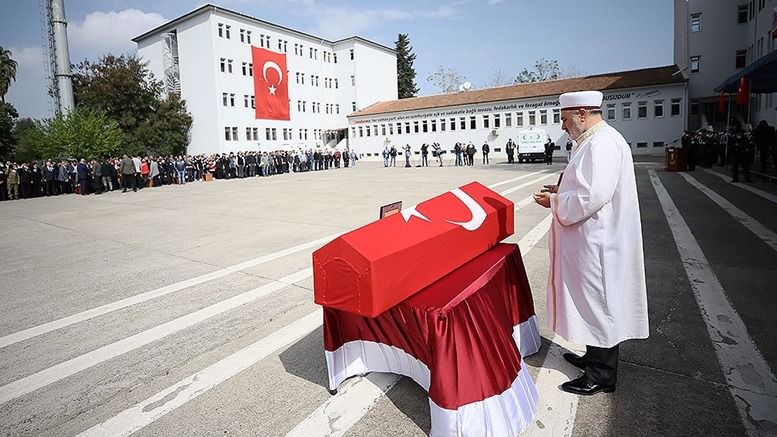 Şehit Astsubay, İstanbul'da son yolculuğuna uğurlandı