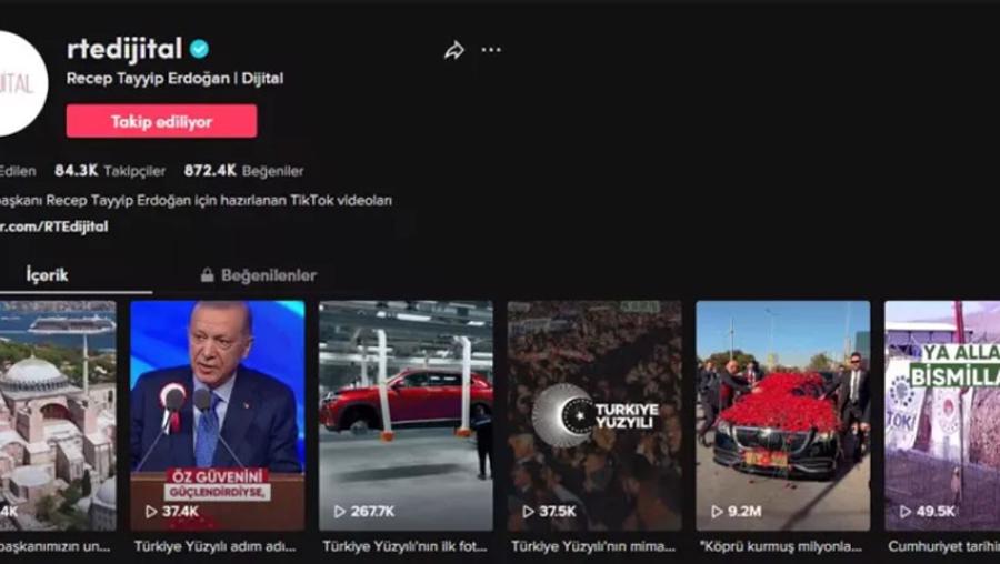 Cumhurbaşkanı Erdoğan TikTok hesabı açtı... 'rtedijital'