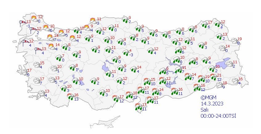 Meteoroloji'den 19 il için kuvvetli yağış ve fırtına uyarısı (Bugün hava nasıl olacak?) - 9