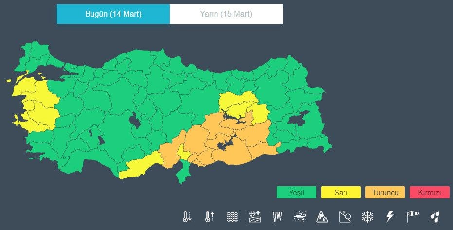 Meteoroloji'den 19 il için kuvvetli yağış ve fırtına uyarısı (Bugün hava nasıl olacak?) - 3