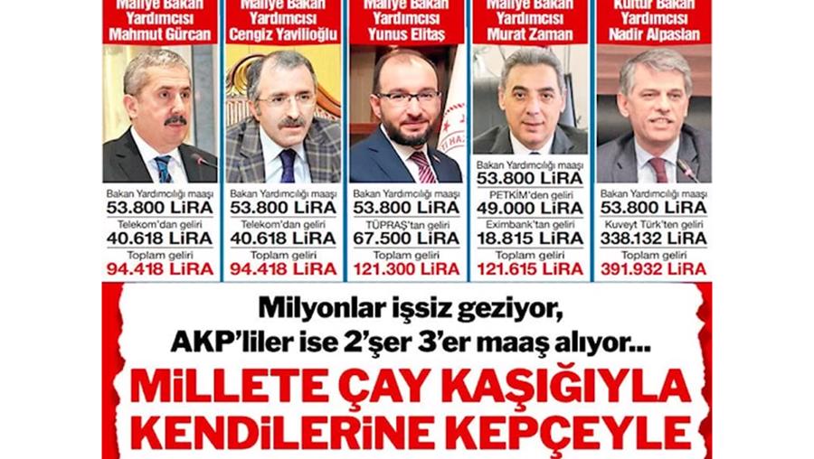 Bakan yardımcılarının 2. ve 3. maaşları tepki toplamaya devam ediyor