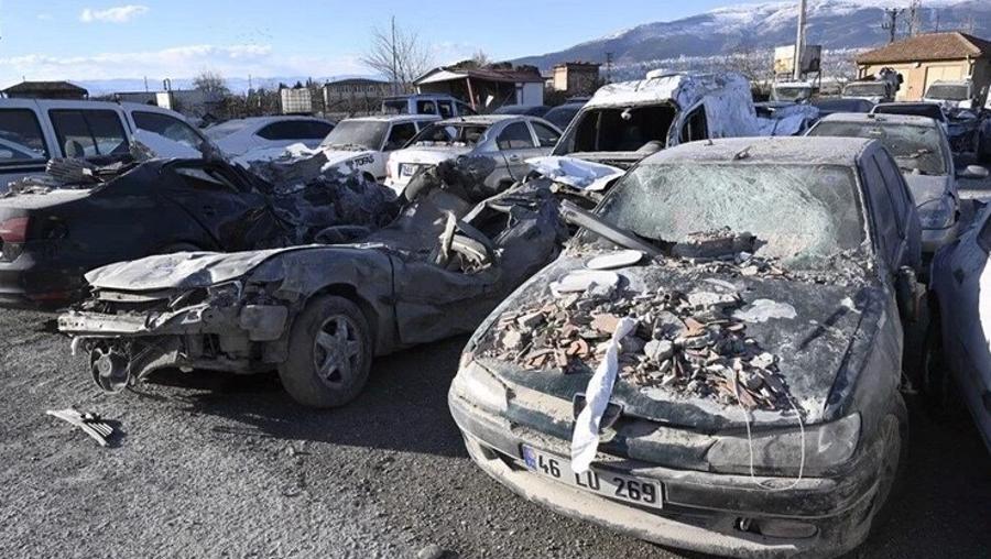 Depremde zarar gören araçların hasar tespit kayıtları başladı