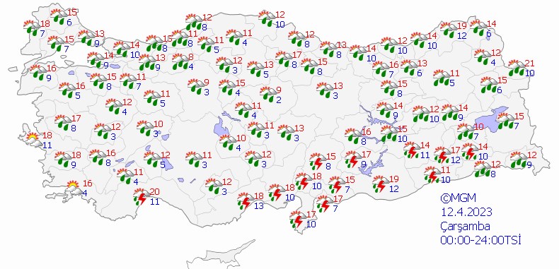 Türkiye'nin tamamı sağanak yağışlı: Meteoroloji'den 15 il için uyarı - 9