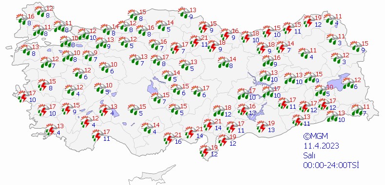 Türkiye'nin tamamı sağanak yağışlı: Meteoroloji'den 15 il için uyarı - 8