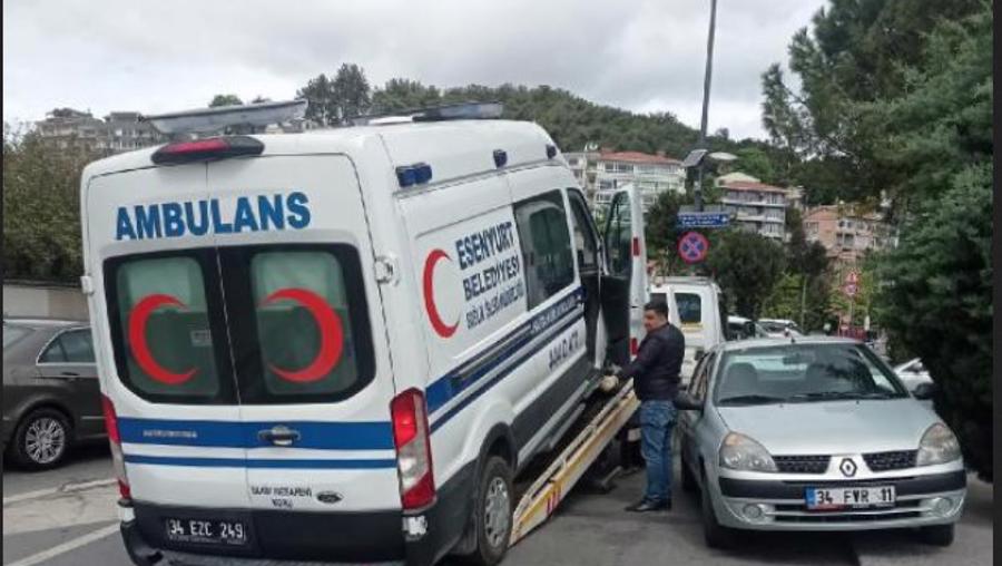 Esenyurt Belediyesi’ne ait ambulans haczedildi