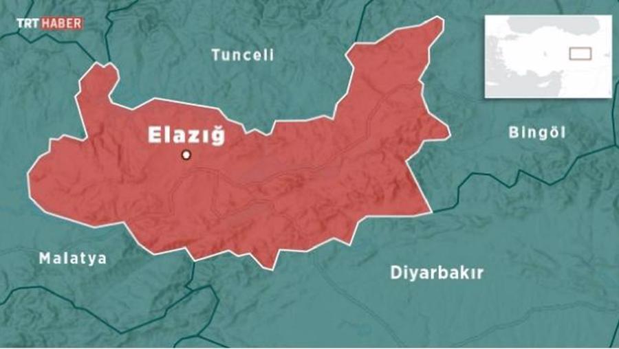 Elazığ'da 4,8 büyüklüğünde deprem