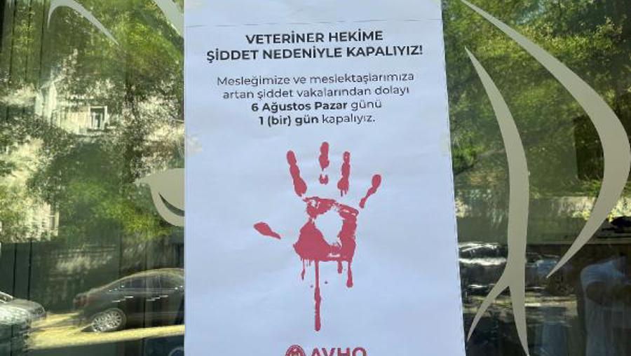 Ankara'da veteriner hekimlerden şiddete tepki için 'klinik kapatma' eylemi