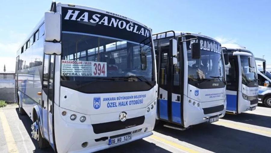 Ankarada özel halk otobüslerinden flaş karar