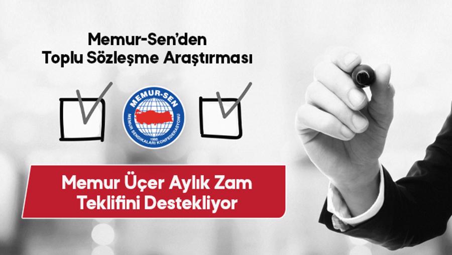 Memur-Sen "Toplu Sözleşme Anketi" sonuçlarını yayınladı