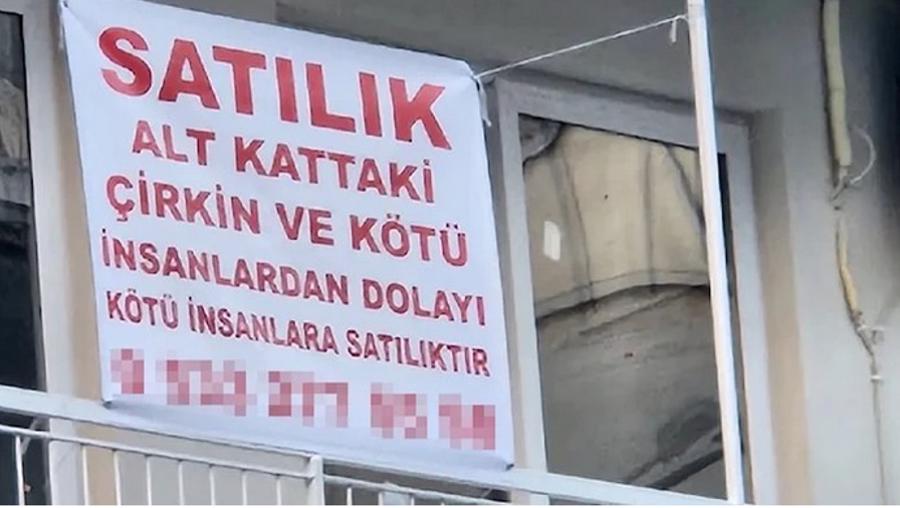 Komşusuna kızdı, evini satılığa çıkardı! Astığı ilan şaşkına çevirdi