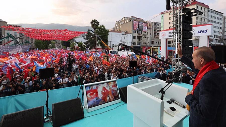 Erdoğan, kendisine en çok oy  veren büyükşehiri açıkladı