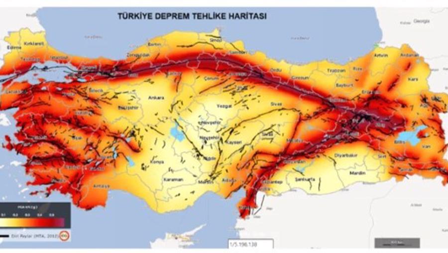 Türkiye deprem risk haritası: Türkiye'deki fay hatları neler?