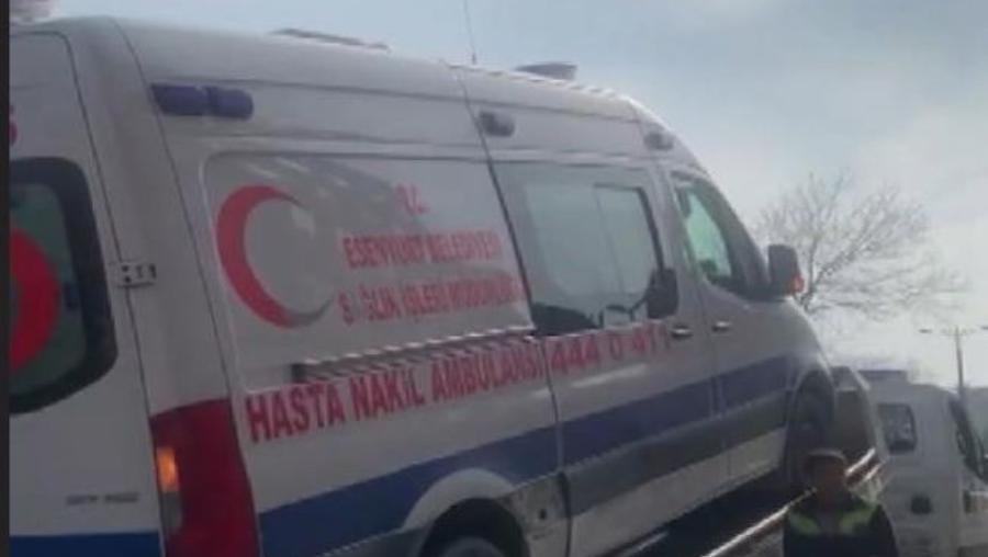 Esenyurt Belediyesine ait ambulans hasta nakli sırasında haczedildi 