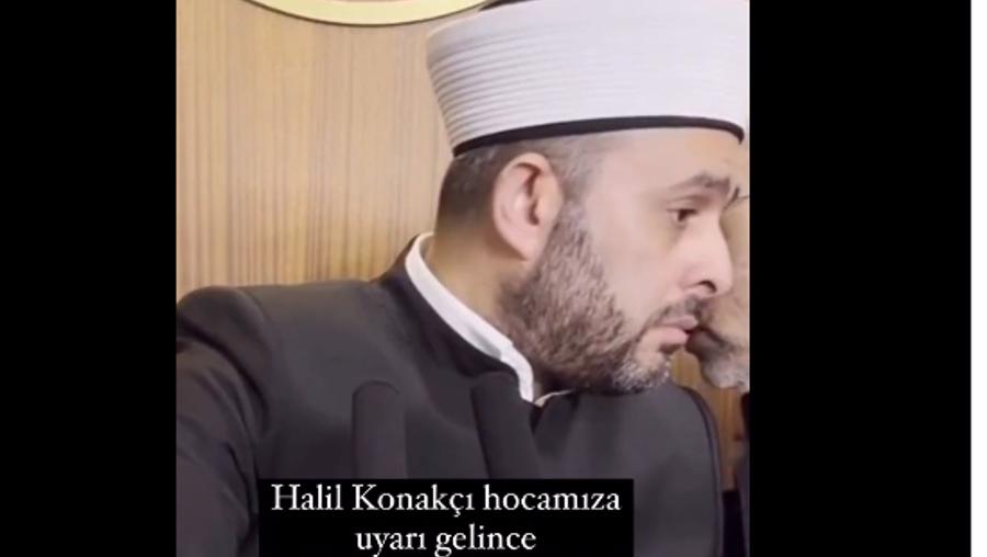 Diyanet imamı Halil Konakçı'ya tepki var