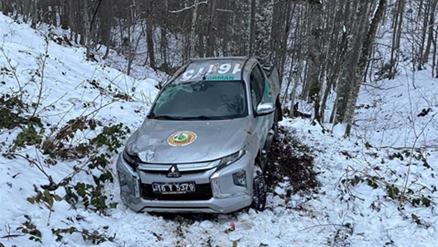 Orman İşletme Müdür Yardımcısı ve 4 personel kazada yaralandı