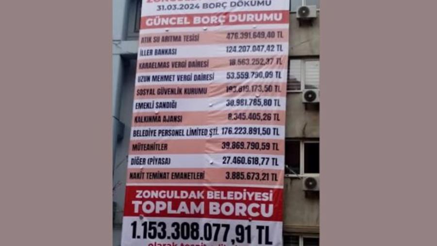 Zonguldak Belediyesi’nin uçan kuşa bile borcu var