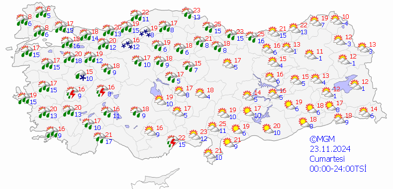 23 Kasım Cumartesi