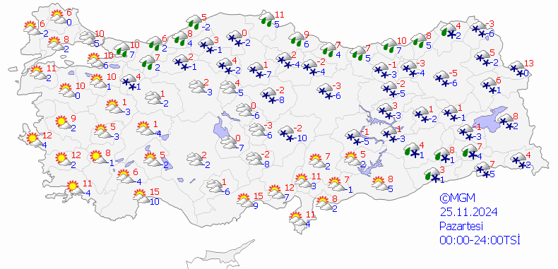 25 Kasım Pazartesi