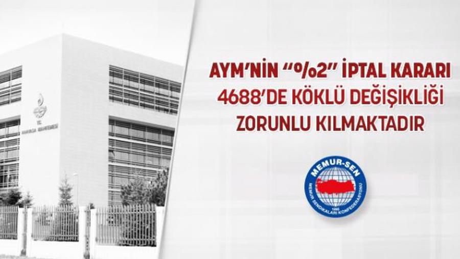 Ali Yalçın: Tartışmalı iptal kararı 4688'de köklü değişikliği zorunlu kılmaktadır