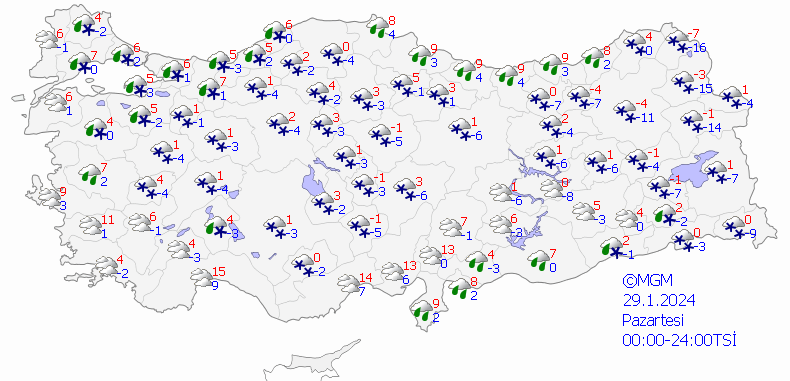 29 Ocak Pazartesi