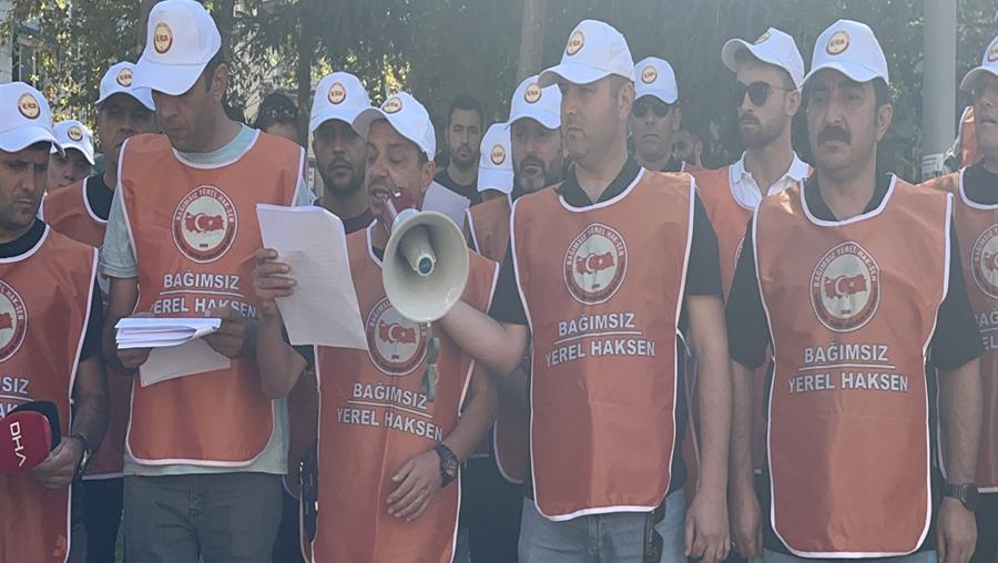 Yalova Belediyesi'nde 100 memur, yarım gün iş bıraktı 