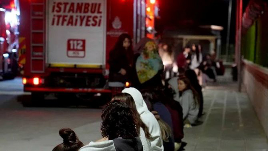 2 bin 500 kişilik kız öğrenci yurdunda yangın