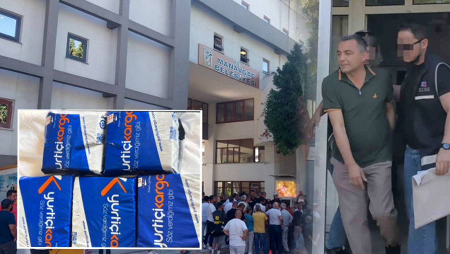 Kargo poşetinden rüşvet çıktı!