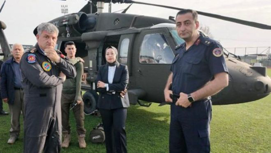 Yargı tarihinde bir ilk! Hakim, helikopterle keşfe çıktı