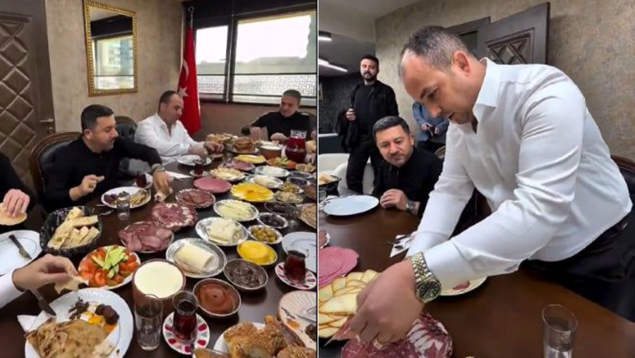 Nevşehir Belediye Başkanı'nın kahvaltı sofrası sosyal medyayı karıştırdı