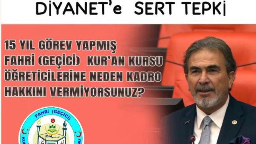 'Fahri Kur'an kursu öğreticileri 15 yıldır köle gibi çalıştırılıyor'