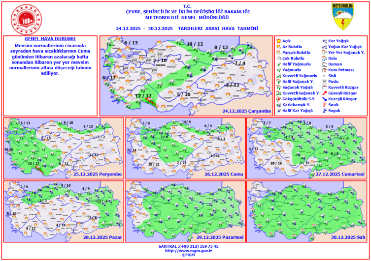 Soğuk hava ve kar yağışı geliyor