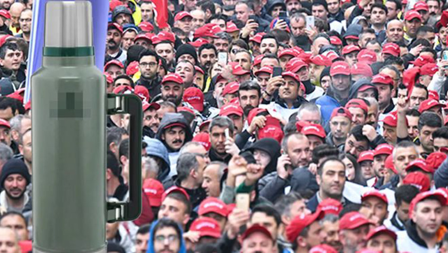 Sendikadan üyelerine çağrı: İstifa etme 2 litrelik termosu al